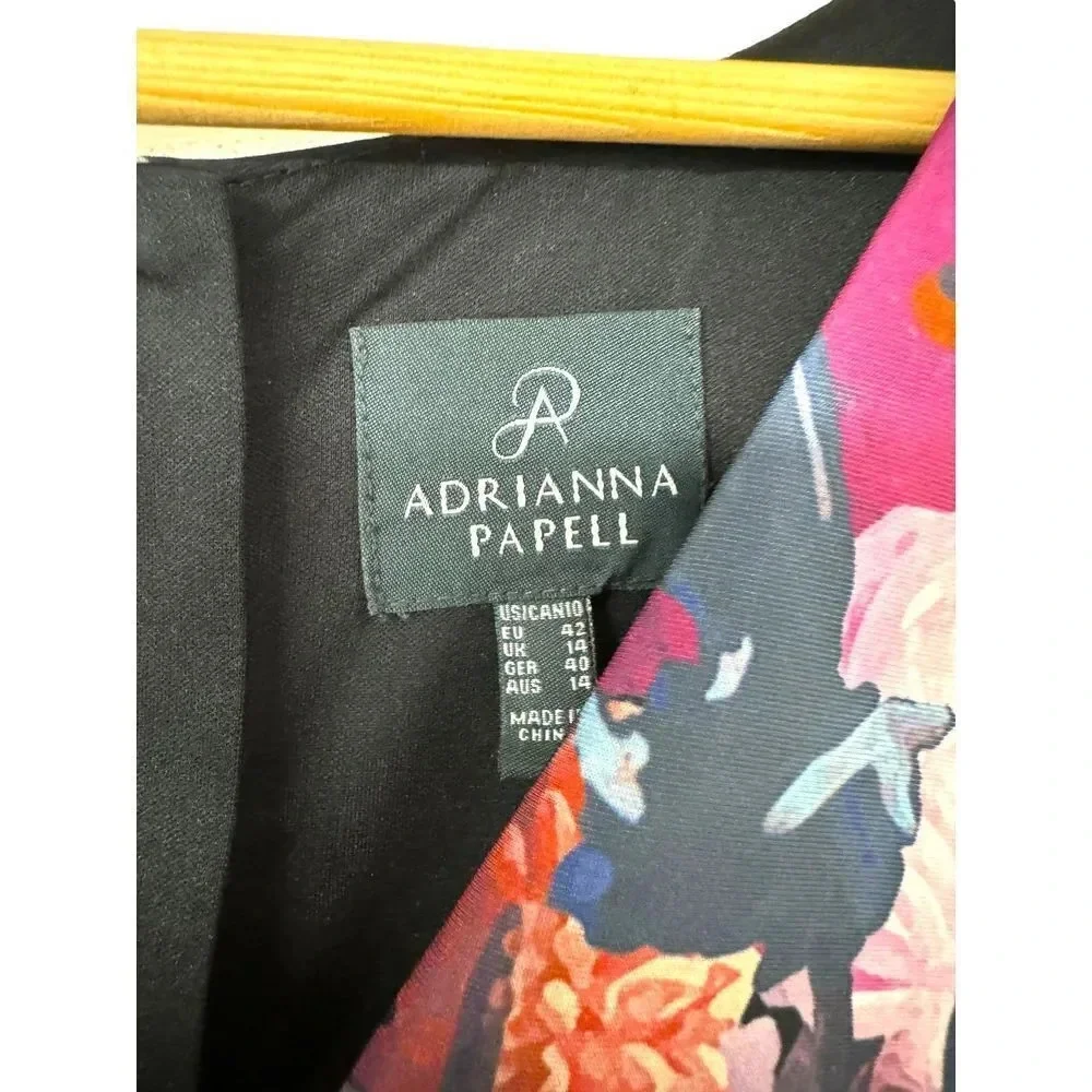 Adrianna Papell Floral Printed‎ Scuba Sheath Dress ( Size 10) - Picture 6 of 12